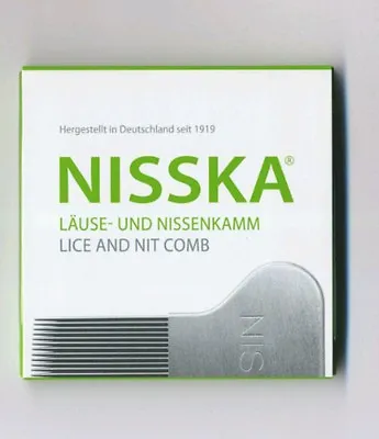 Back To School NISSKA Comb Lice Nit Stainless Steel Rid Headlice Gold Medal Hard • $43