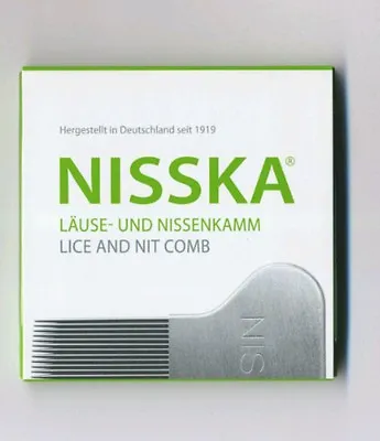 Essential NISSKA Comb Lice Nit Stainless Steel Rid Headlice Lice Free Fast Clean • $39.99