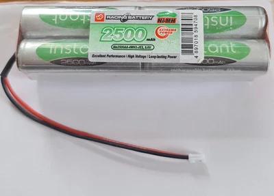 £16.49 • Buy 9.6v Battery Pack NEW Technology Nimh+ Sq Futaba VAPEXTECH 2500mAh LSD