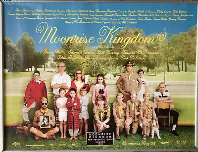 Cinema Poster: MOONRISE KINGDOM 2012 (Quad) Bruce Willis Bill Murray Jared Gilma • $87.06