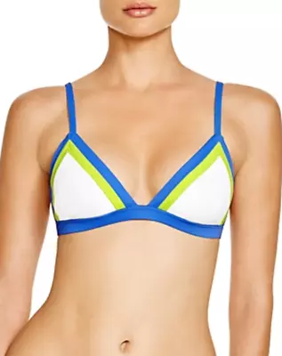 Milly Color-Block Triangle Bikini Top U6 464 • $15.96