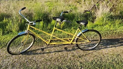 Vintage SCHWINN De Luxe TWINN Yellow 5-Speed Tandem Bicycle ORIGINAL 1970's • $800