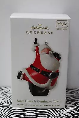 SANTA CLAUS IS COMING TO TOWN Michael Jackson 5 Musical Hallmark Ornament NEW • £15.59