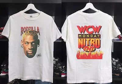Vintage 90's Rodzilla T-shirt Dennis Rodman NWo WCW • $24.49
