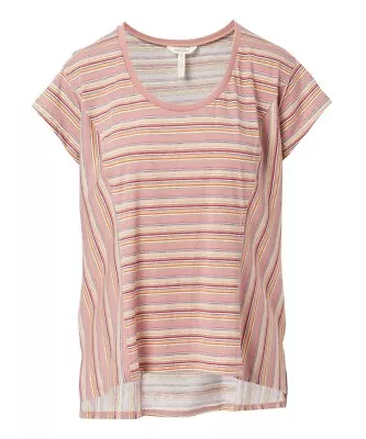 Matilda Jane Clothing Red & White Stripe On The Horizon Cap Sleeve Top Women L • $18.23