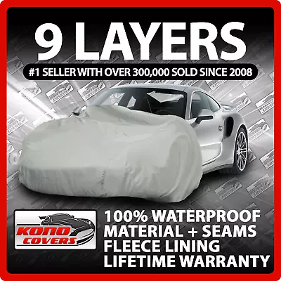 9 Layer Car Cover Indoor Outdoor Waterproof Breathable Layers Fleece Lining 6739 • $56.89