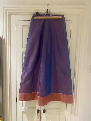 Vintage Laura Ashley Taffeta And Velvet Full Length Skirt Size 10 • £25