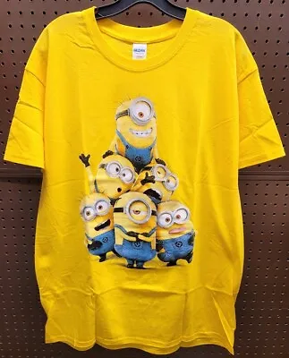 MINIONS Despicable Me Minions Adult T-Shirt Yellow NEW Large XL Or 2X • $6