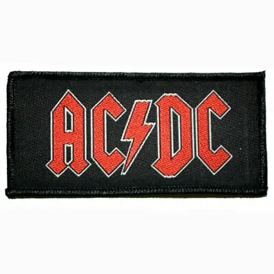 £4.99 • Buy AC/DC CLASSIC LOGO BLACK AND RED PATCH SEW ON PATCH 10cm X 4.5cm
