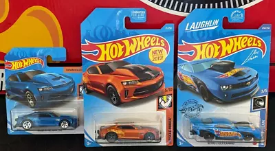 Hot Wheels X3 '18 COPO Camaro SS 1 Copper 1 Blue / '10 Pro Stock Camaro Laughlin • $8