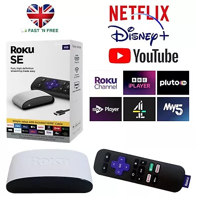 New Roku HD SE TV Streaming  Media Player Stick HDMI SE + Remote Control UK • £0.99