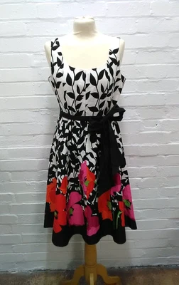 £21.95 • Buy Jessica Howard Dress UK12 Fit & Flare Floral Spring Wedding Party Rockabilly
