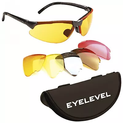 £24.99 • Buy Eyelevel Adult Shooting Safety Glasses UV400  Protection Anti Glare Lens Set 5