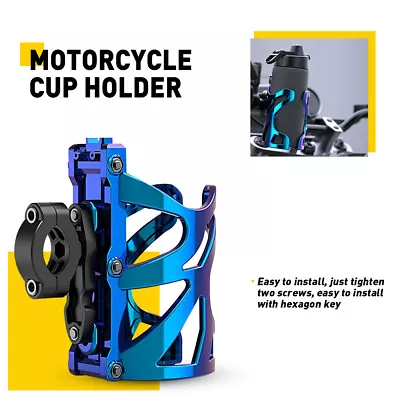 Cup Holder Water Drink Bottle Cage For ATV UTV Bike Motorcycle Scooter Golf Cart • $12.34