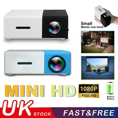 WIFI 1080P Home Theater Cinema USB HDMI AV SD Mini Portable HD LED Projector • £29.99