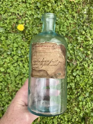 Antique Early Attic Find Fayetteville Tennessee Medicine Bottle With Paper Label • $49.99