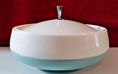 $20 • Buy Vintage Vacron Bopp Decker Insulated Covered Serving Bowl Dish MCM Turquoise