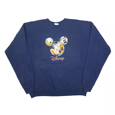 £21.99 • Buy DISNEY Mickey Mouse Sweatshirt Blue Mens XL