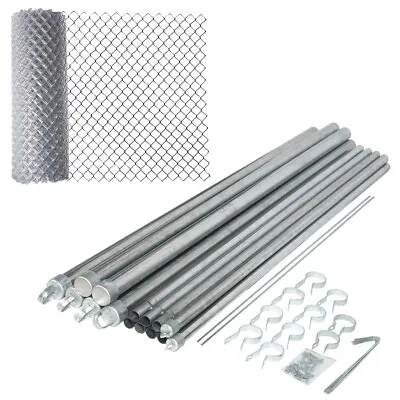 Chain Link Fence 5 Ft X 50 Galvanized Roll Complete Kit Steel 11.5 AW Gauge Set • $599