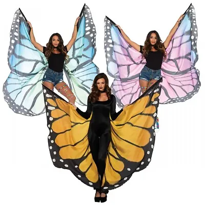 Butterfly Wings Costume Cape Adult Women Teen Girls Halloween Fancy Dress • $64.95