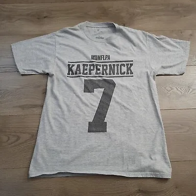 Colin Kaepernick Shirt Mens Medium Gray Fanatics NFLPA Distressed Graphic Tee • $18.99