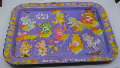 Vintage Care Bears Footed Metal Lap Top Tv Tray • $29.99