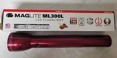 Maglite ML300L LED 3-Cell D Flashlight Red • $62.50