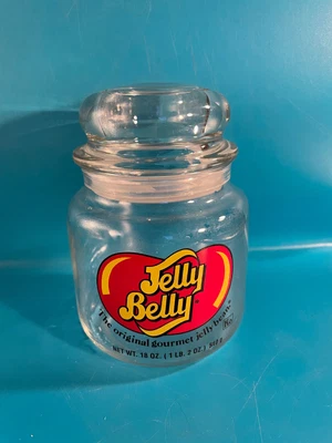 £14.42 • Buy Vintage 18oz. JELLY BELLY GLASS Apothecary JAR Gourmet Jelly Bean Air Tight Lid