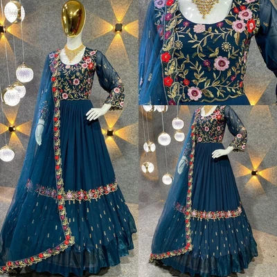 $102.33 • Buy Pakistani Suit Salwar Kameez Indian Kurti Anarkali Wedding Gown Party Wear Dress