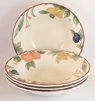 Mikasa Country Classics Fruit Panorama (Set 4) Cereal Fruit Dessert Bowls 7.5 In • $19.99