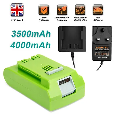 24V Li-ion Battery/Charger For Greenworks 29852 29842 29807 29837 29322 2000107 • £82.55