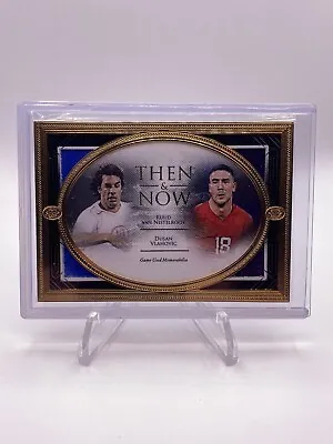 VAN NISTELROOY/VLAHOVIC - 2023-24 Futera - Then & Now - Gold Frame Relic  /11 • $199.99