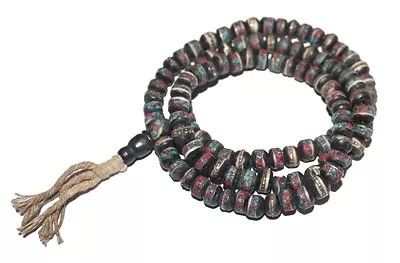 Tibetan Prayer Beads Gypsy Necklace Yoga Necklace Mala Necklace Tribal Necklace  • $16.99