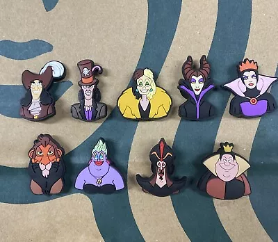 Disney Villains Inspired  Shoe Charms For Crocs Bracelet Shoes Wristband Anime • $18