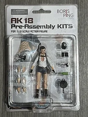 Boris Ping Toys AK18 Resident Evil Female (B)RE3 1:18 Action Figure • $34.99