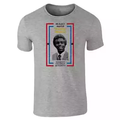 Re-Elect Mayor Goldie Wilson Campaign Retro 80s Unisex Tee • $14.99