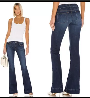 J BRAND ANTHROPOLOGIE $288 LOVESTORY Low Rise CONNECTED FLARE JEAN Size 28 • $48