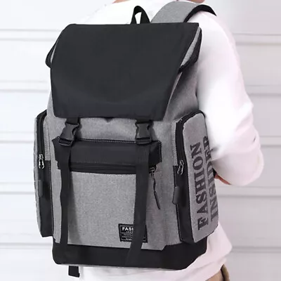 Large Capacity Men Outdoor Travel Laptop Backpack School Bag Rucksack Bookbag • $18.99