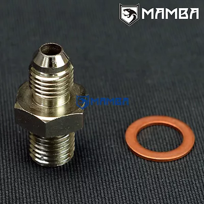 MAMBA Turbo Oil Feed Adapter Fitting Kit For VOLVO 740 940 TD04H-13C 49189 • $8