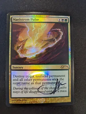 Maelstrom Pulse LP MTG Magic The Gathering Signed By Artist Foil Promo • $19.95