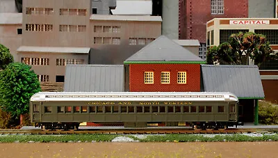 N Scale Passenger Car Custom Decorated Chicago North Western Heavyweight Coach • $14.99