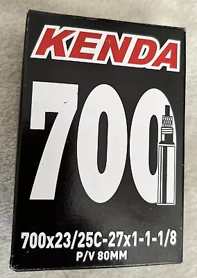 Kenda Bike Tube(s) 700x23/25C Presta Valve Stem 80mm New In Box • $6