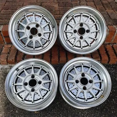 JDM 15  WEDS Albino Turbo Fan HF Rims Wheels Turbofan Ta22 S30 240z Dr30 Ae86 • $2096.12