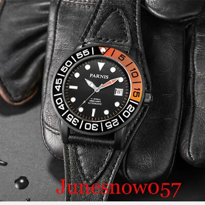 $110.67 • Buy PARNIS PVD Men Wristwatch Automatic Movement Sapphire Glass Date 42mm Watch
