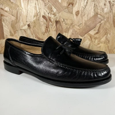 £69.99 • Buy Russell & Bromley Black Leather Tassel Loafers UK11 EUR46, New, Made In Italy