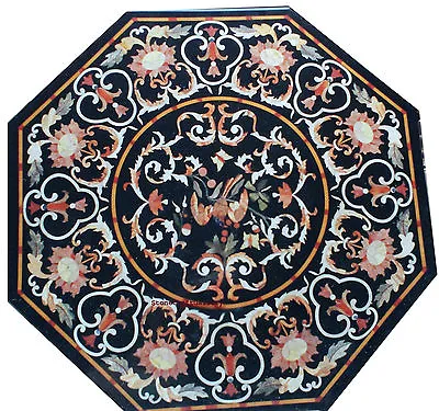 42  Marble Center Dining Table Top Pietra Dura Inlay Floral Handicraft Decor • $1933.87