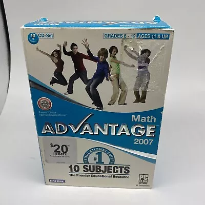 ENCORE 2007 Math Advantage 10 CD SET - 10 SUBJECTS • $6