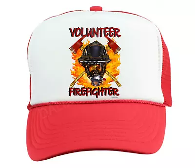 Trucker Hat Cap Foam Mesh Firefighter Fireman Fire Volunteer • $12.99