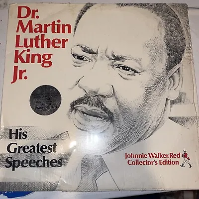 Dr. Martin Luther King Jr. His Greatest Speeches LP Vinyl 1972 Johnnie Walker Ed • $17.99