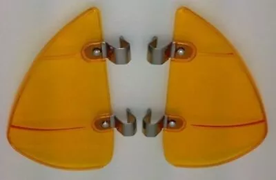 Vintage Style Amber Accessory Vent Wing Air Deflector Breeze Breezies Pair • $18.95